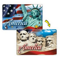 Stock Lenticular Flip Image - Stock Wallet Cards (America The Beautiful)